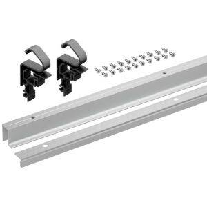 Set de perfil puerta corredera Gris WingLine L 2400mm Hettich